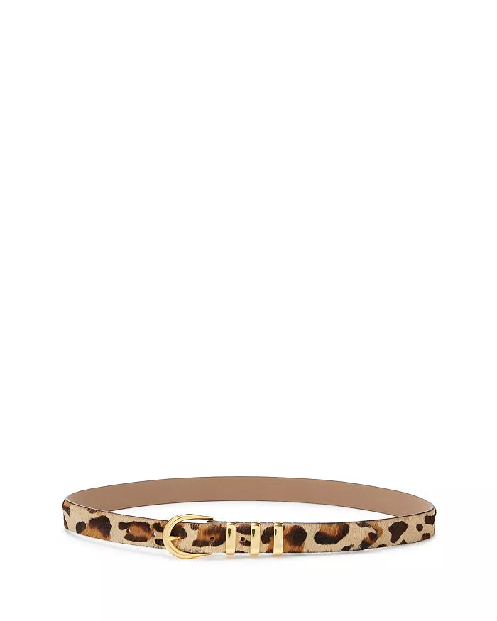 KAD CALF-HAIR LEATHER BELT