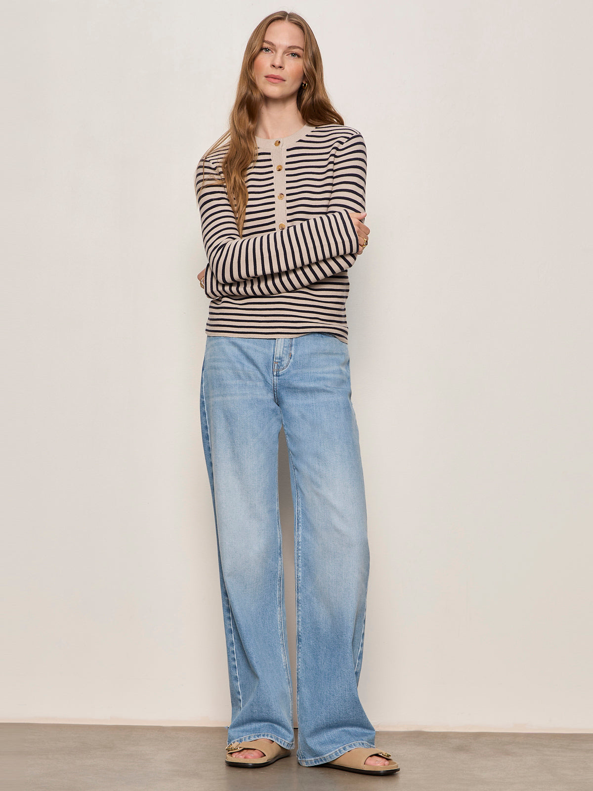 EVERYDAY HENLEY SWEATER