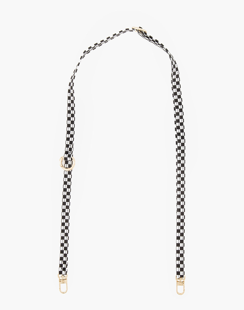 Black Checkered Phone Strap