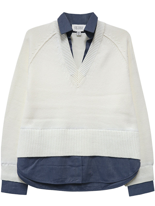 Carrie Mixed Media Sweater