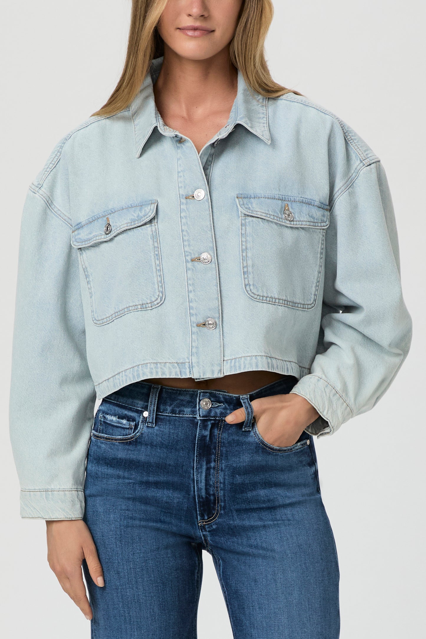 Natalia Cropped Shacket - Windward
