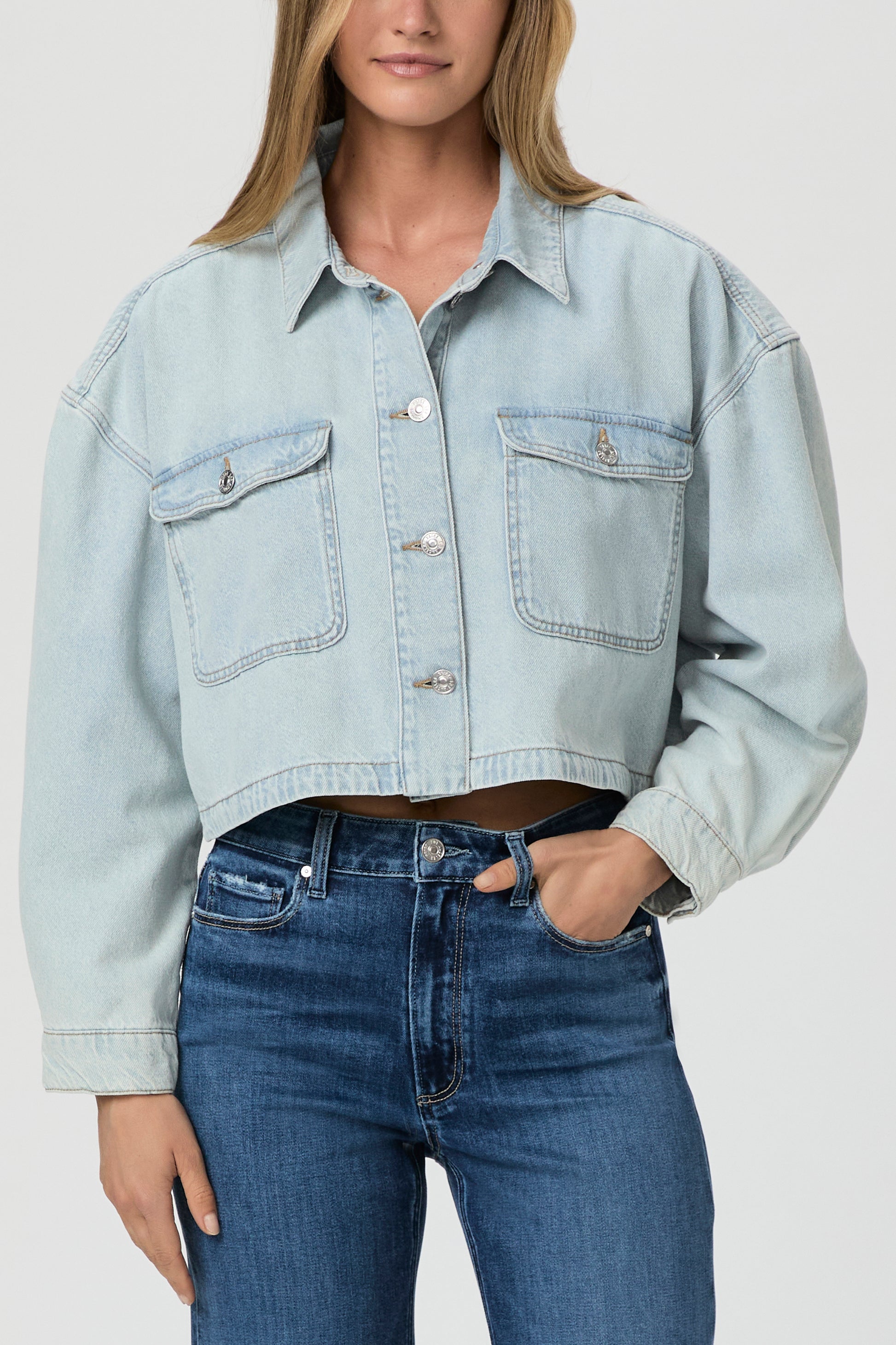 Natalia Cropped Shacket - Windward