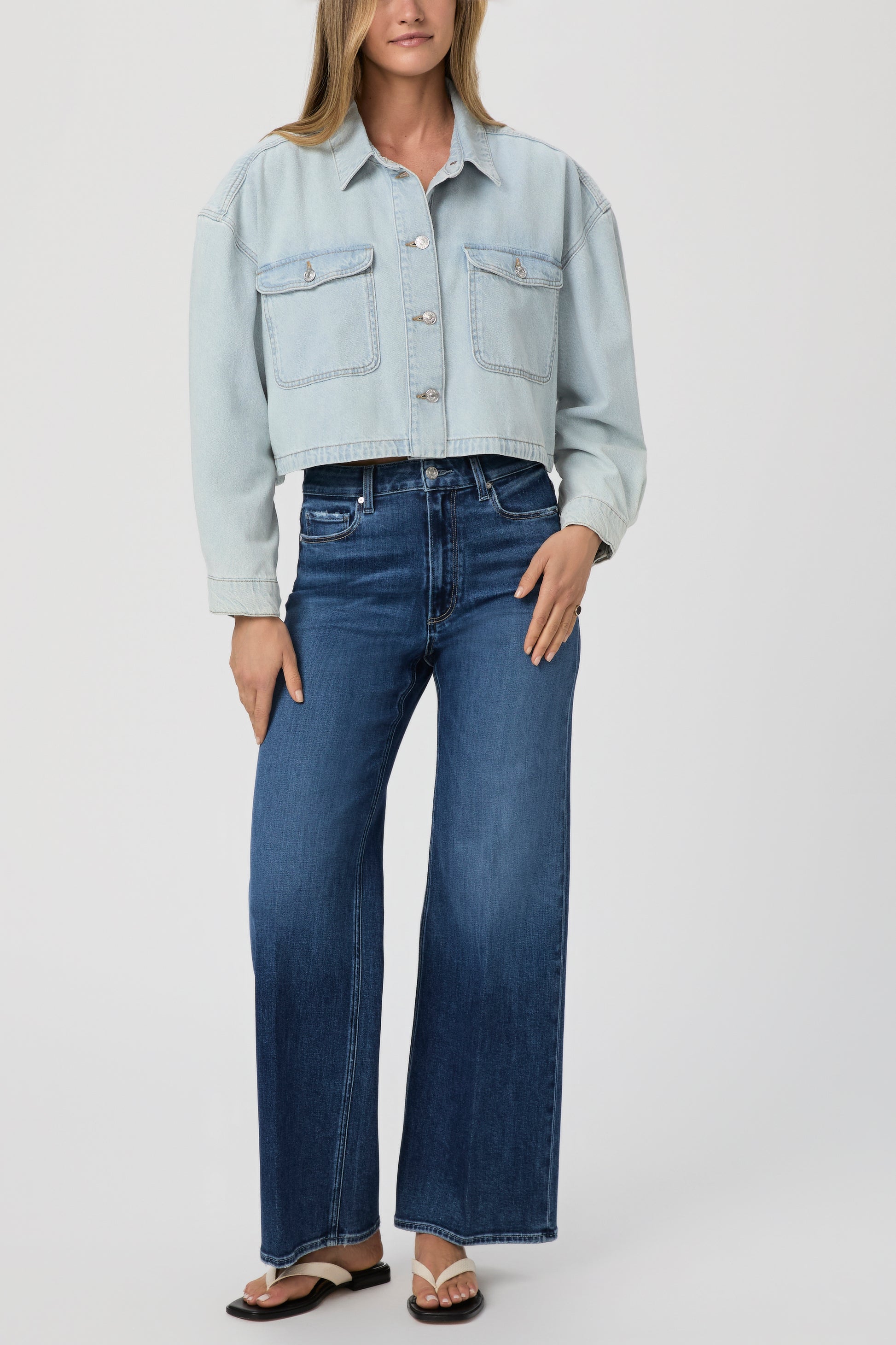 Natalia Cropped Shacket - Windward
