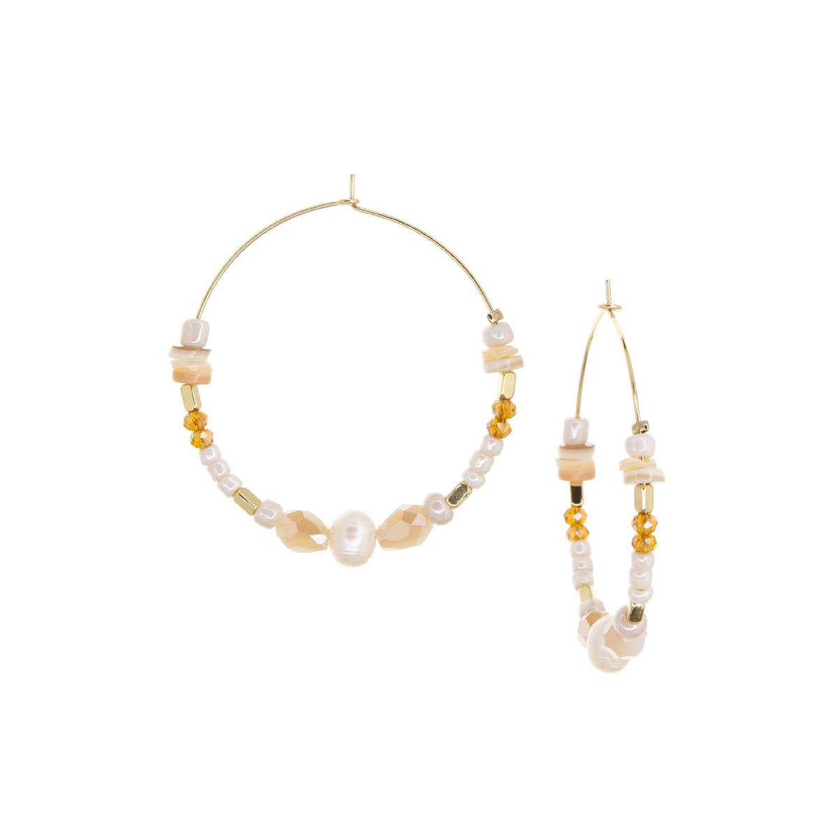 Mixed bead hoop
