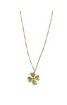 Clover Crystal Short Pendant Necklace