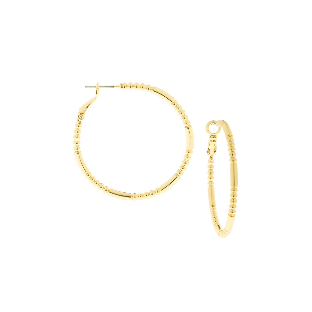 Dotted hoop earring