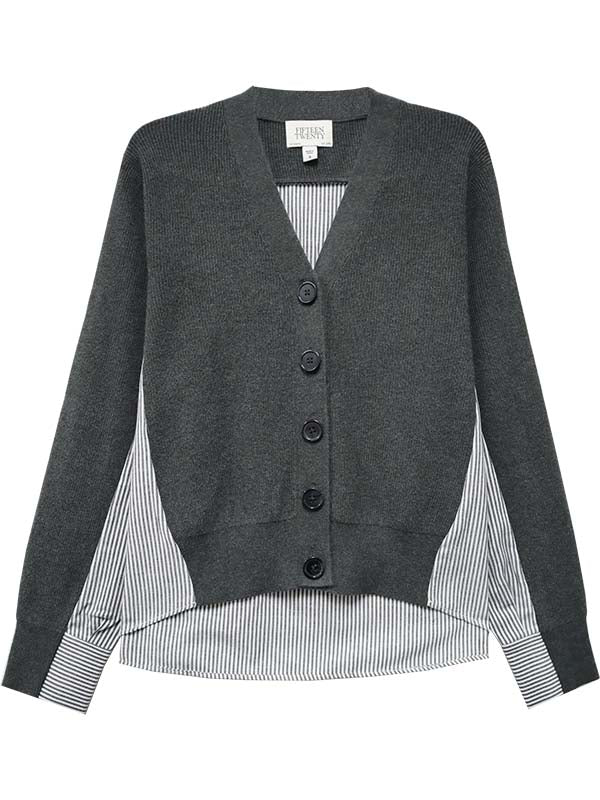Celine Mixed Media Cardigan