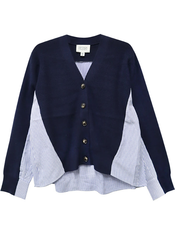 Celine Mixed Media Cardigan