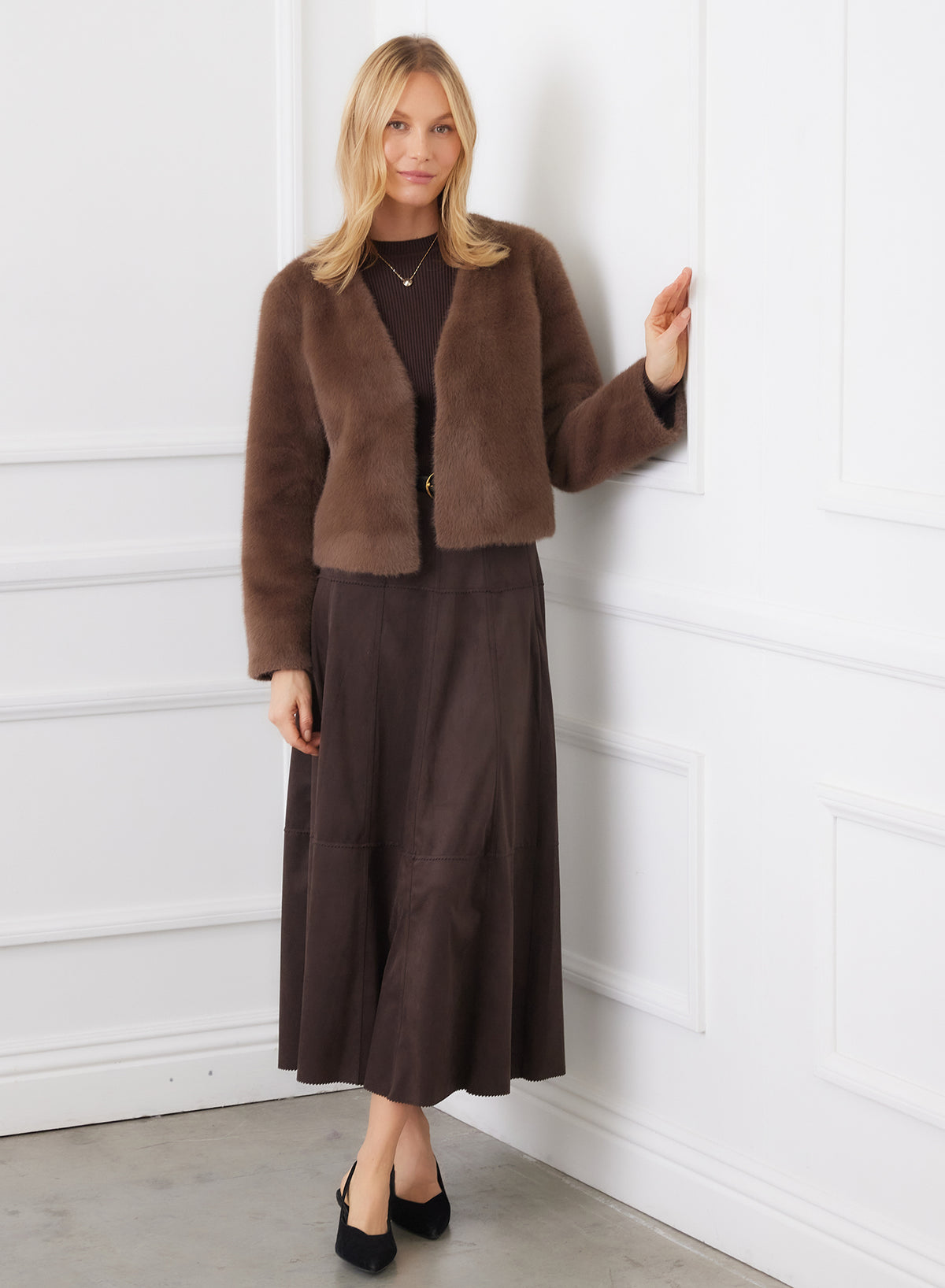 Reversible Faux Fur Jacket