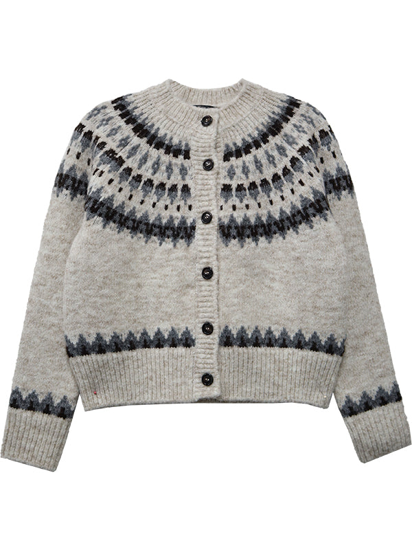 Jacquard Cardigan Sweater