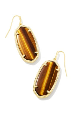 Elle Tiger Eye Drop Earrings