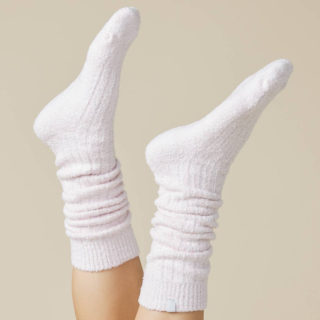 Soft, Cozy, Slouchy Marshmallow Socks with Grippers