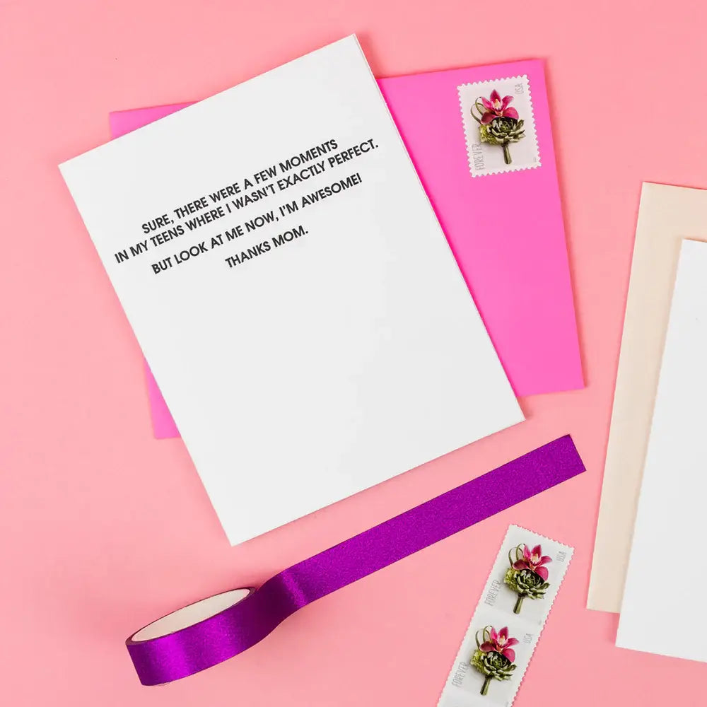 I'm Awesome, Mom - Mother's Day Letterpress Greeting Card