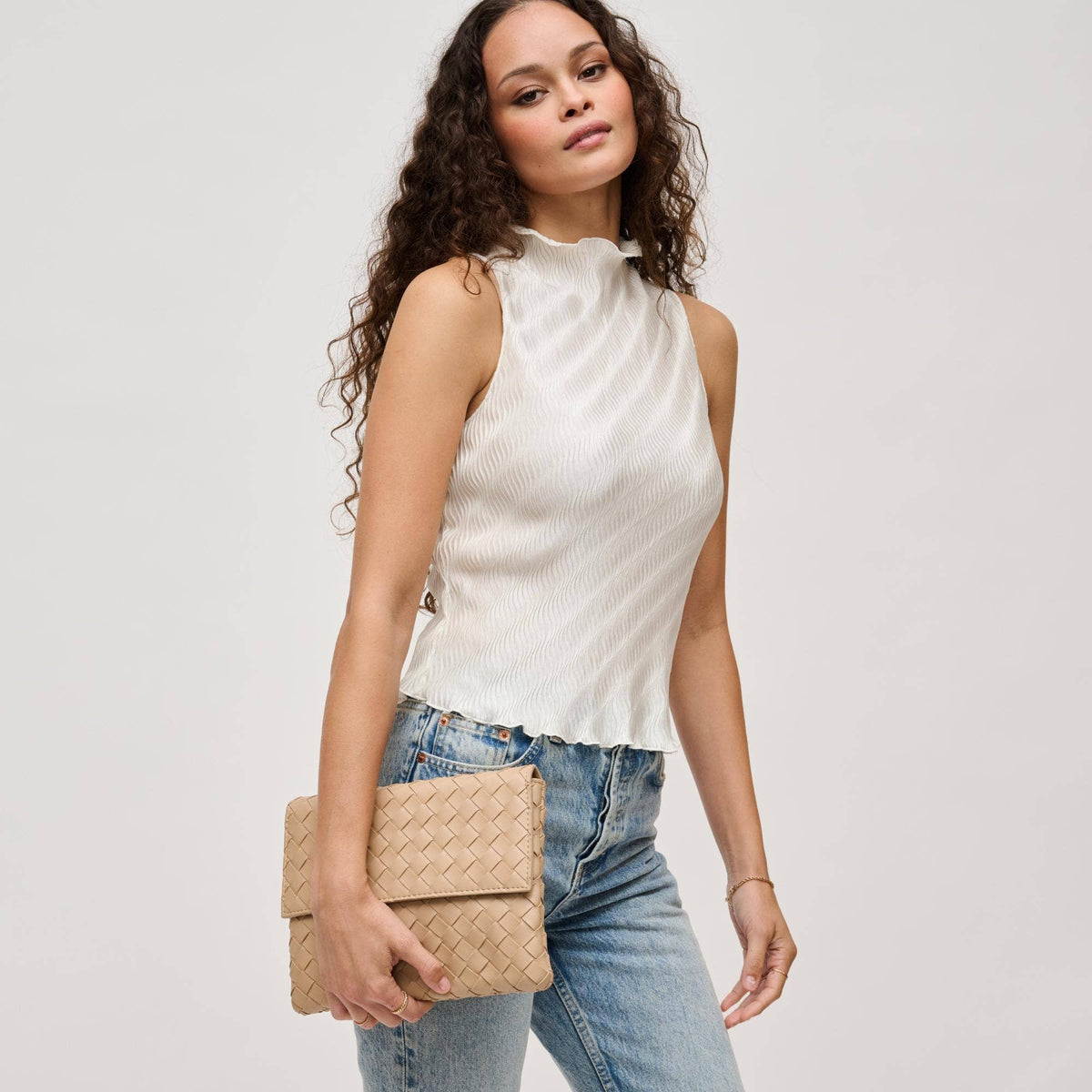 Ivy Woven Clutch