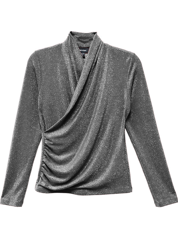 Crossover Side Shirred Top
