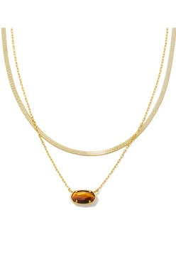 Grayson Tiger Eye Multistrand Necklace