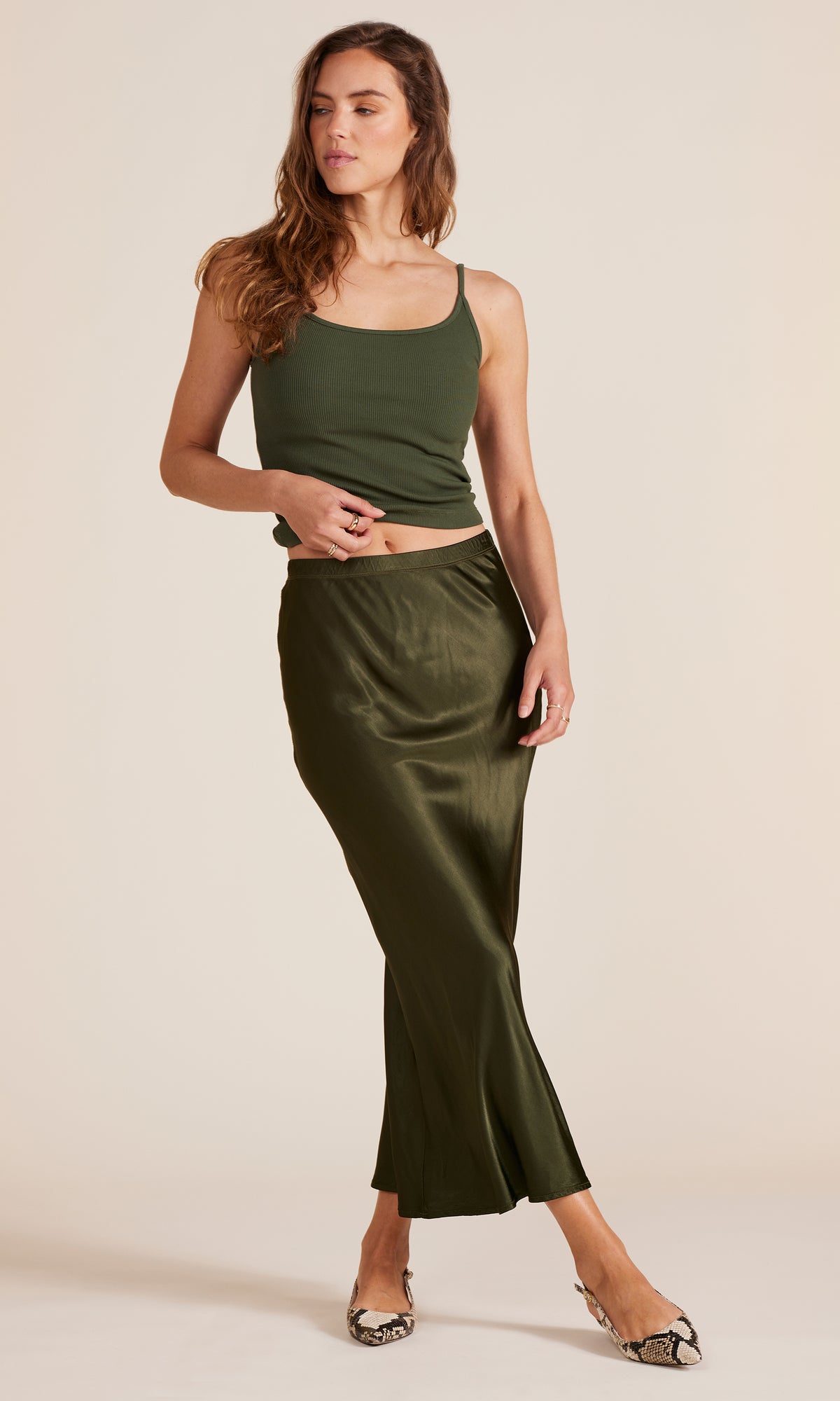 Midi Bias Skirt