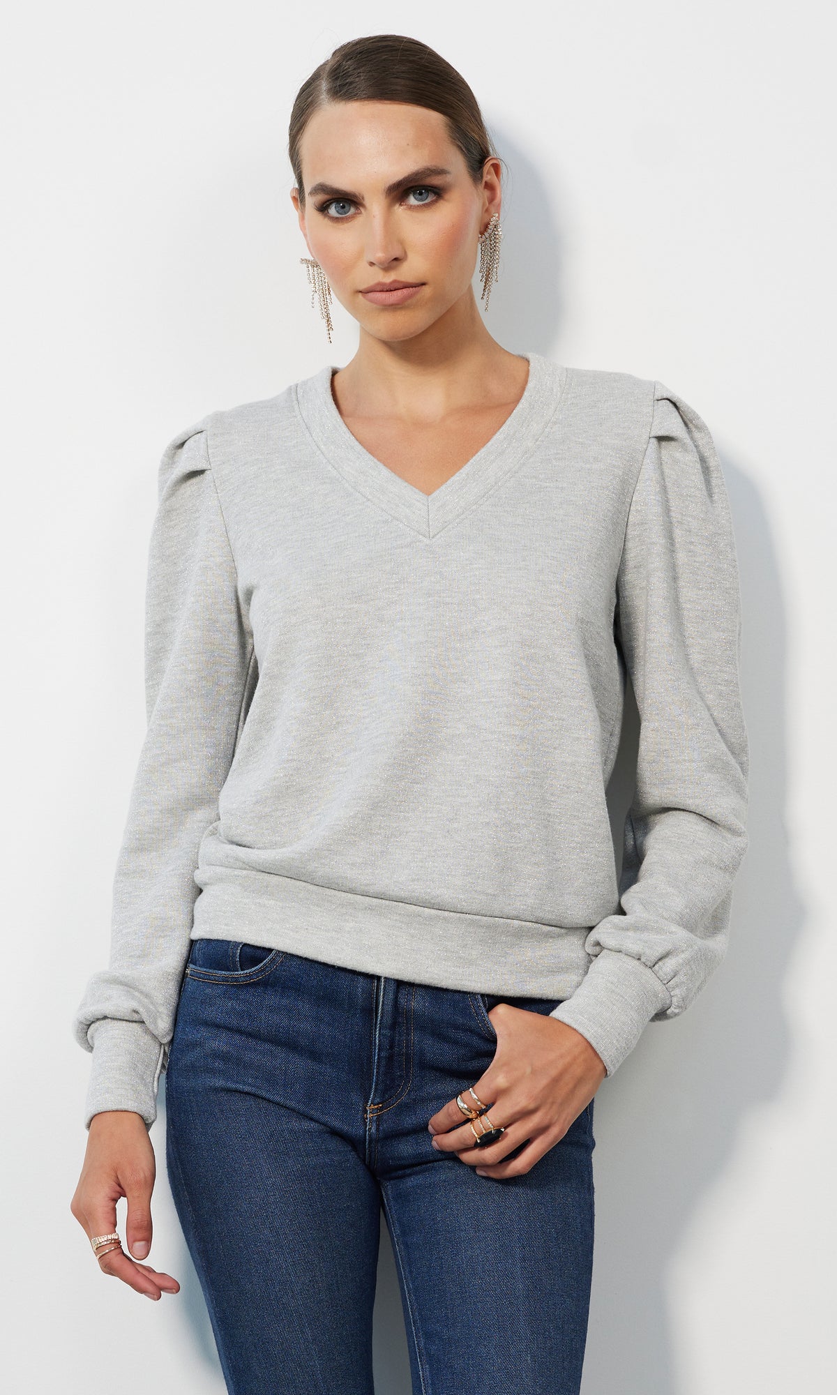 PUFF SLV VNCK PULLOVER