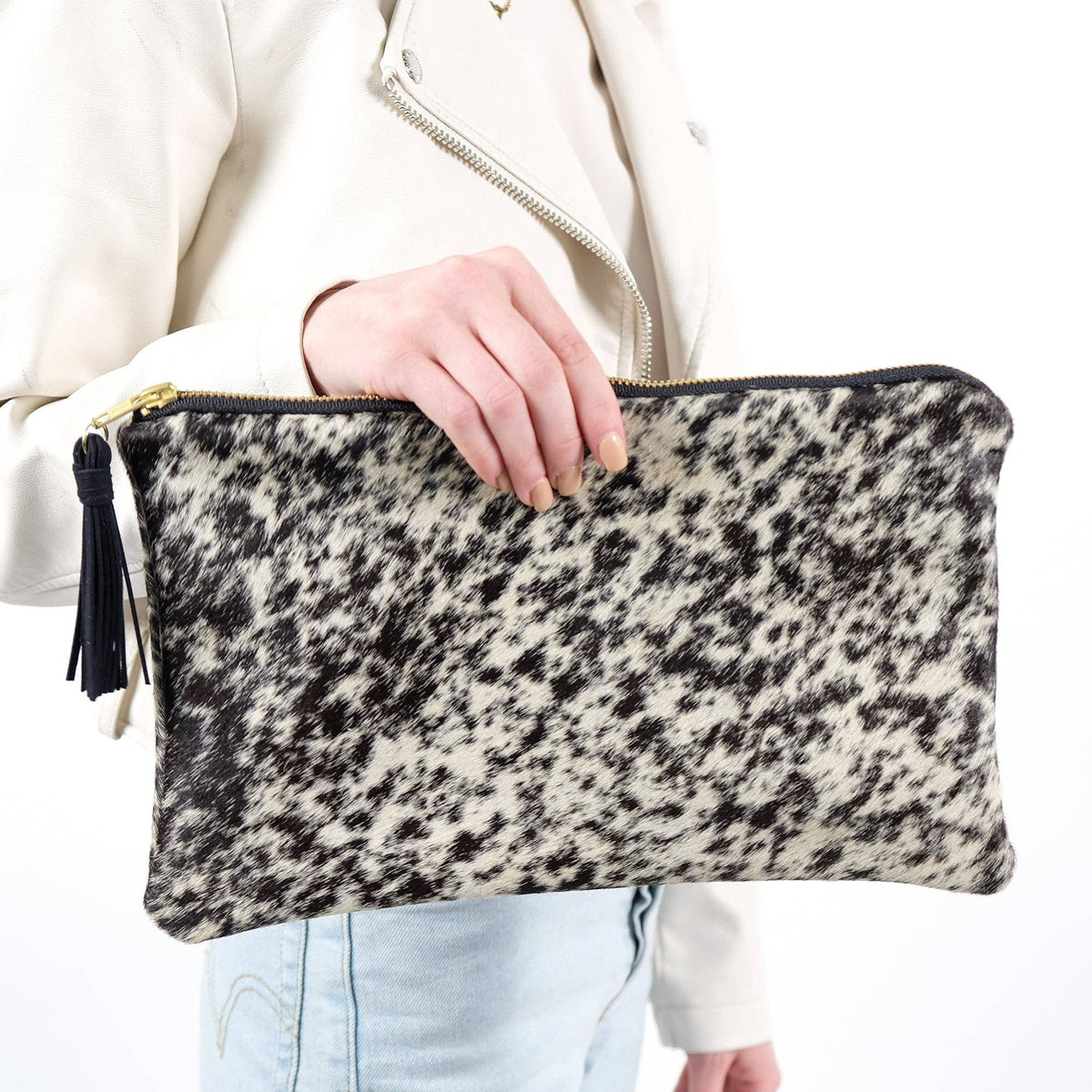 Hyde Clutch - Black Salt & Pepper