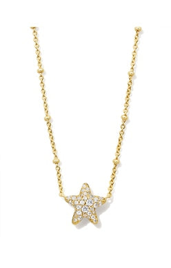 Jae Star Pave Necklace (2 metals)