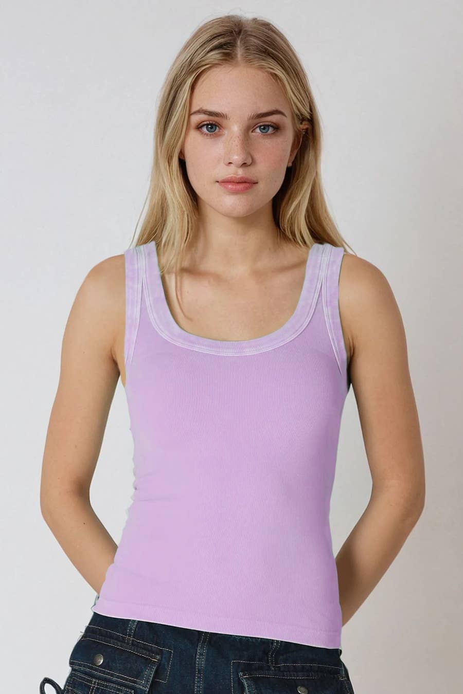 Vintage Reversible Ribbed Tank