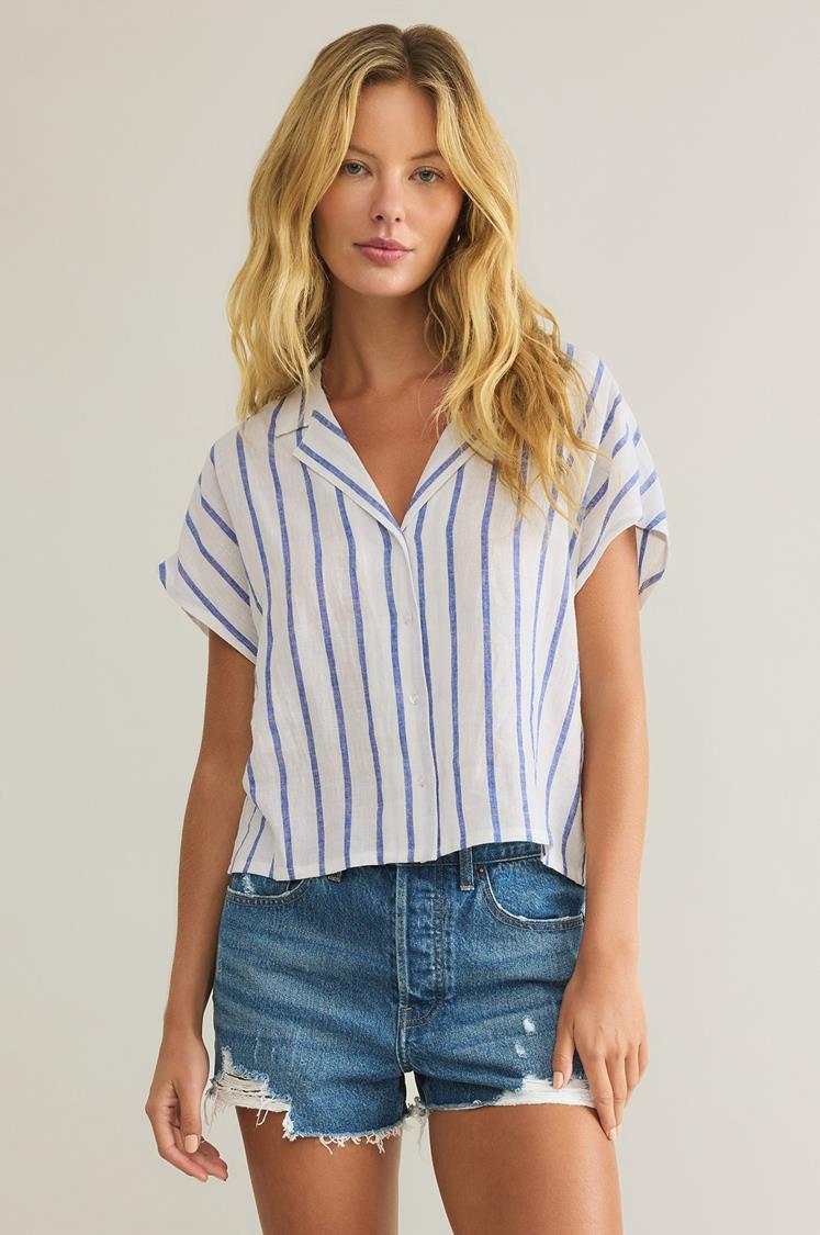 PARALLEL BUTTON DOWN TOP