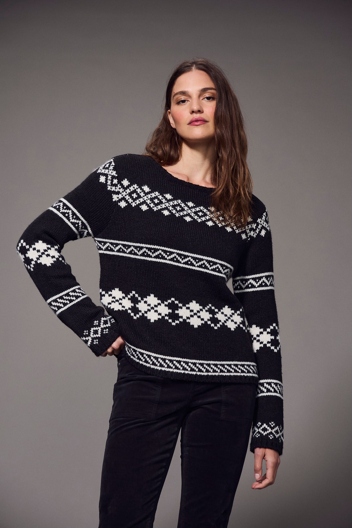BLACK/BONE FAIRISLE