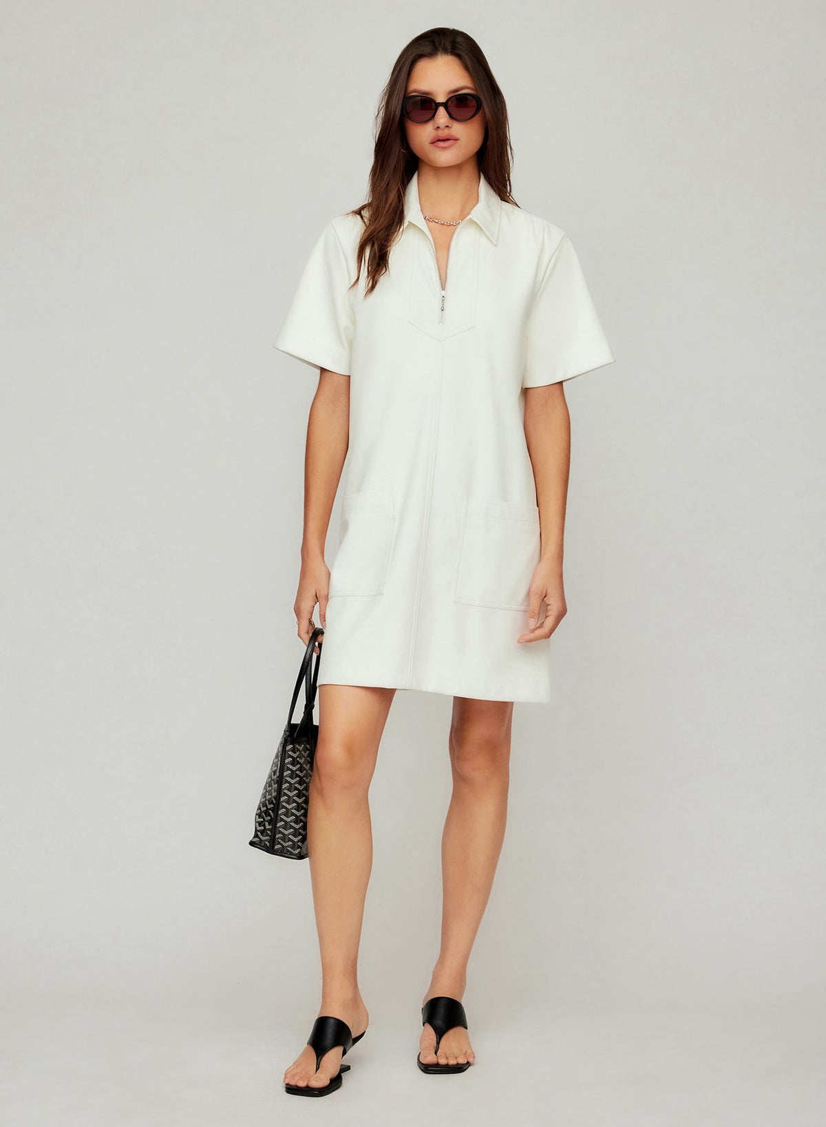 Sarah Faux Leather Dress