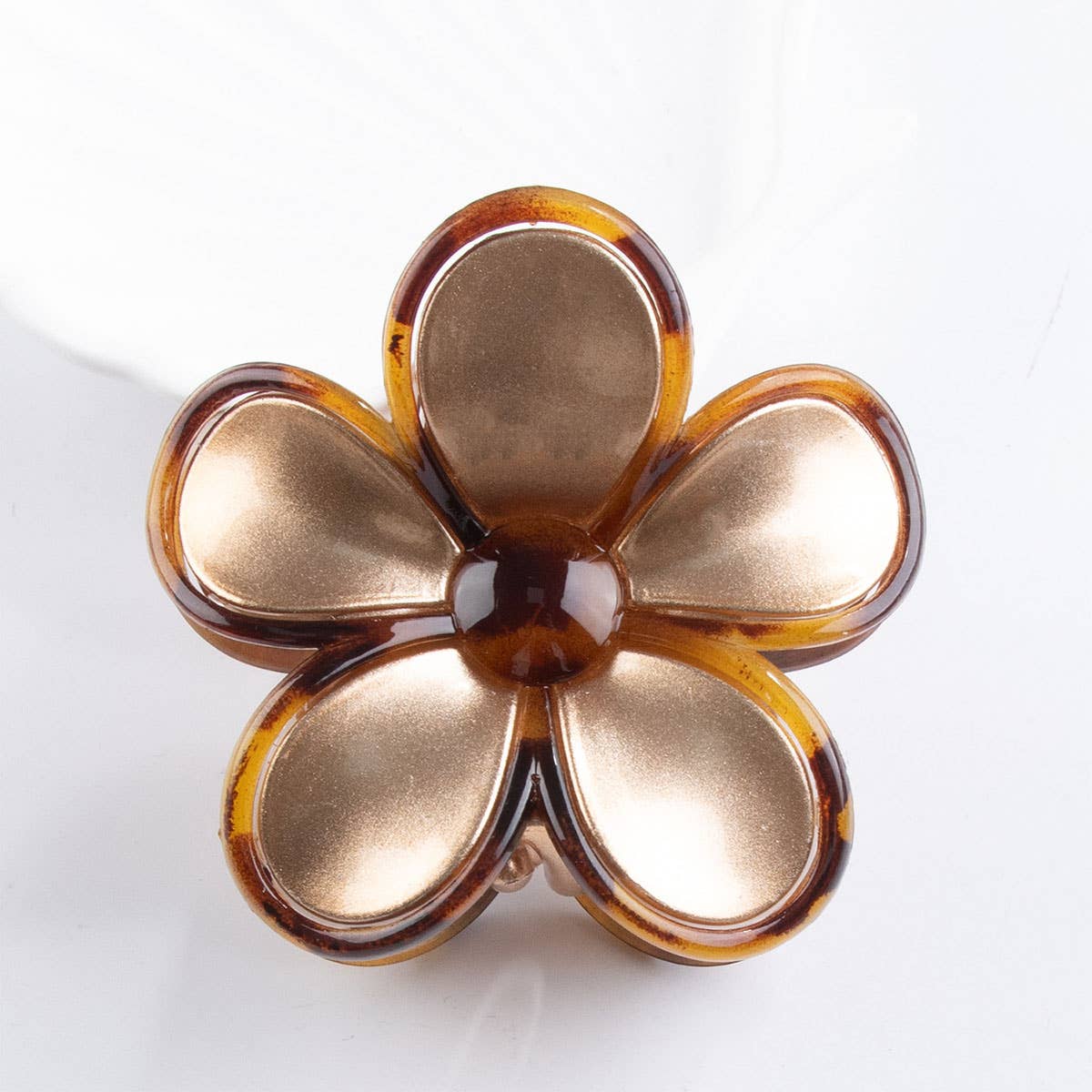 GOLD FLORAL FLOWER HAIR CLAW CLIPS FOR FALL_CWAHA0681