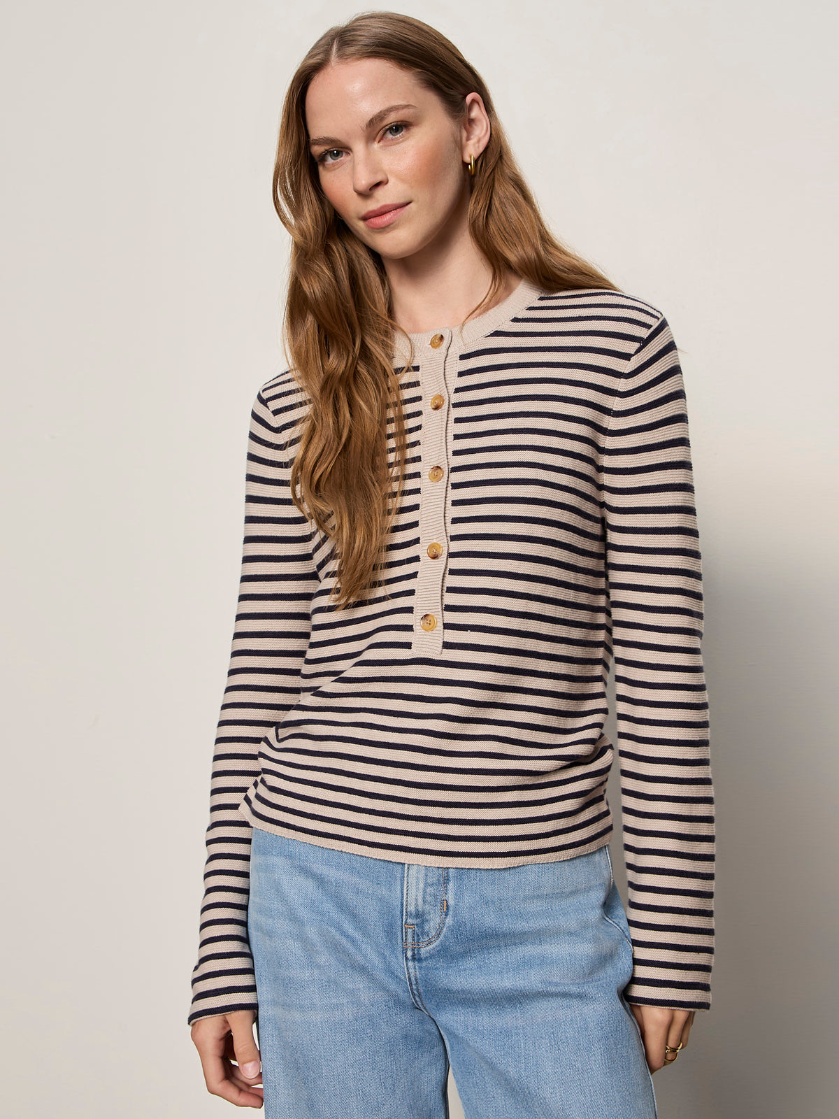 EVERYDAY HENLEY SWEATER