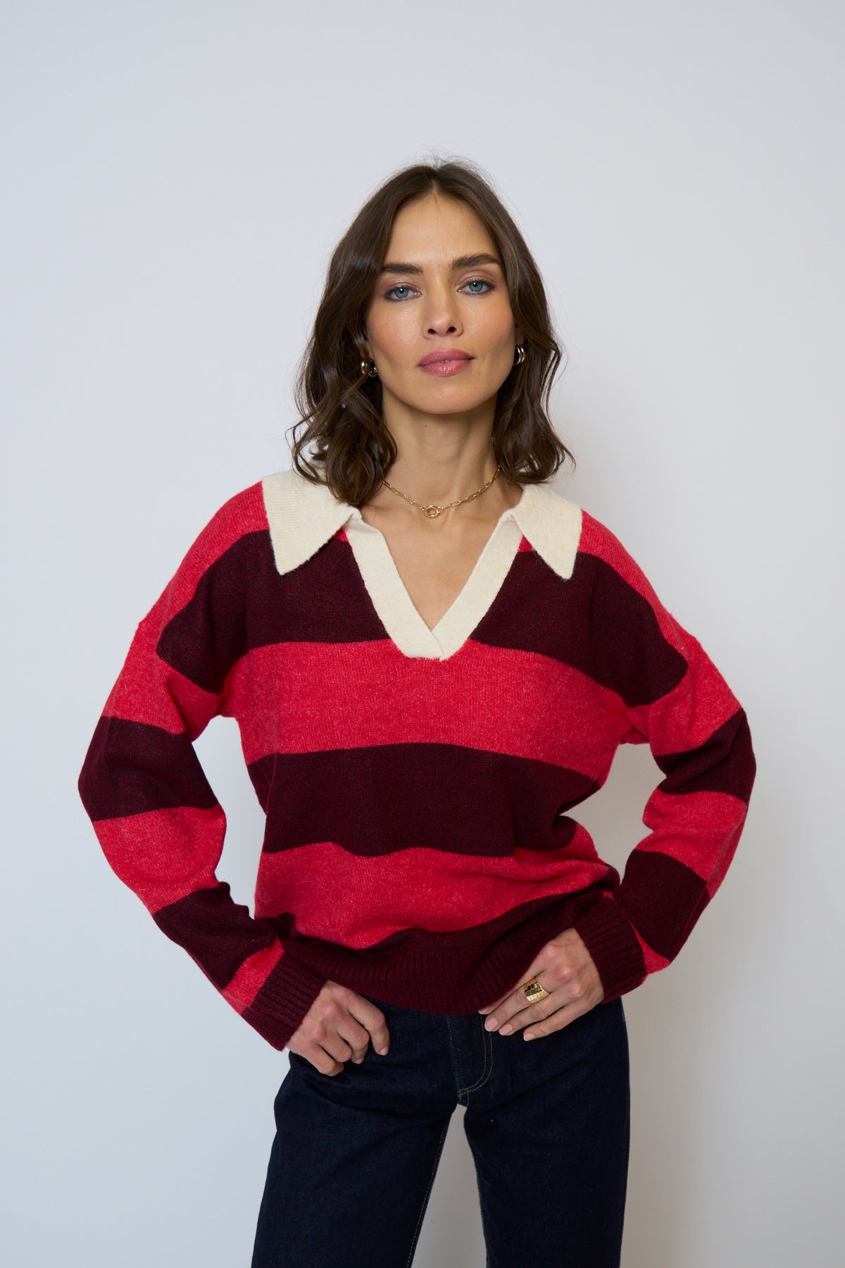 Marley striped Rugby Sweater