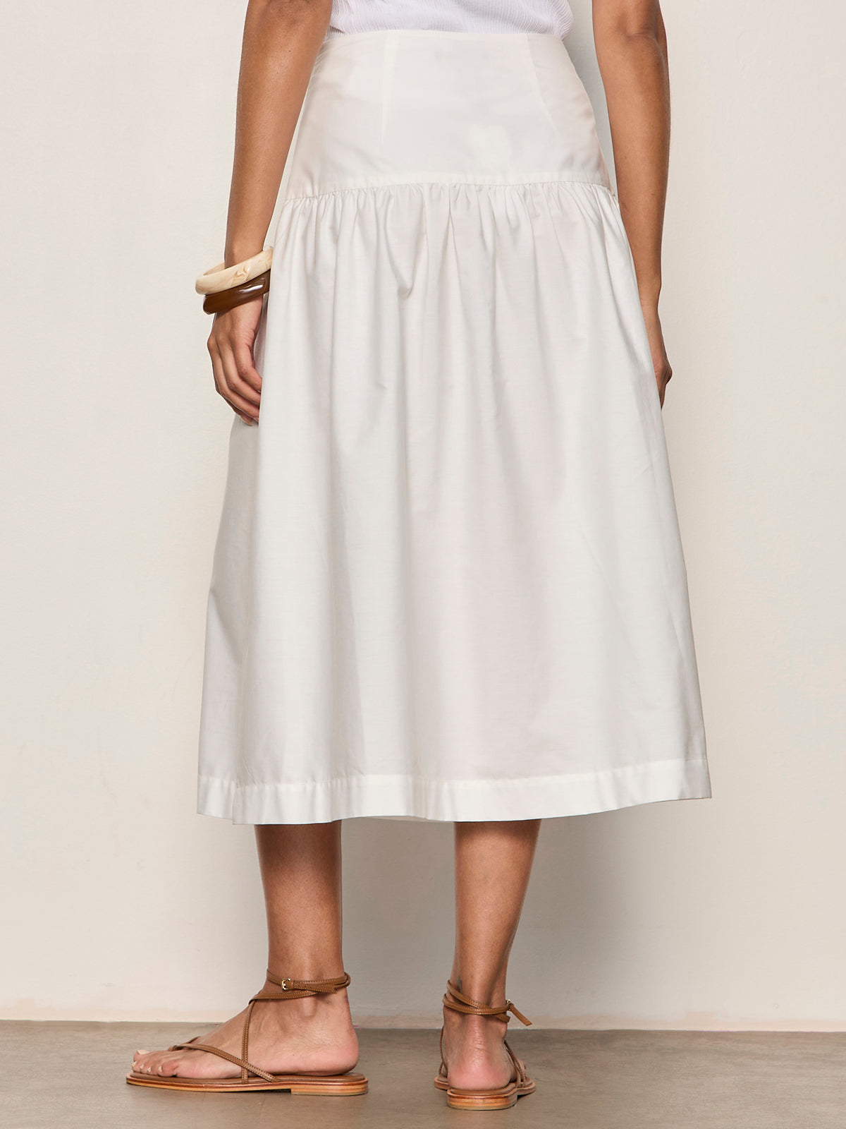 MATTER OF TIME POPLIN SKIRT