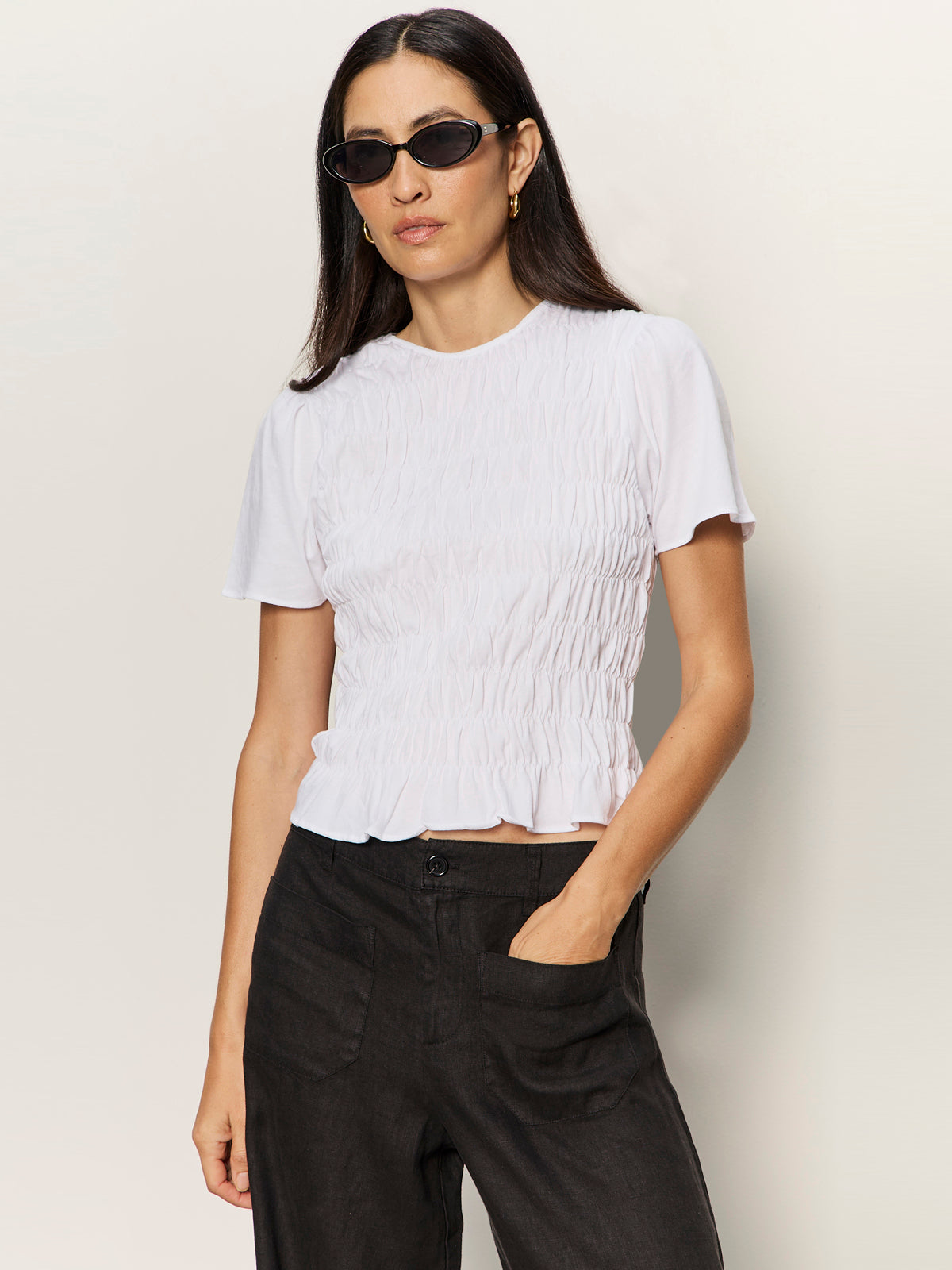 BETTER TOGETHER SMOCKED TOP