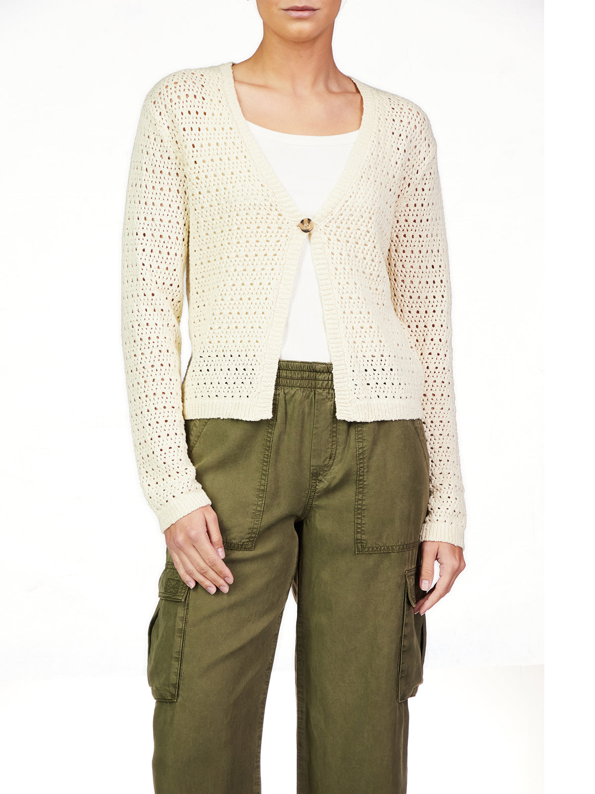 Birch Open Knit Cardi