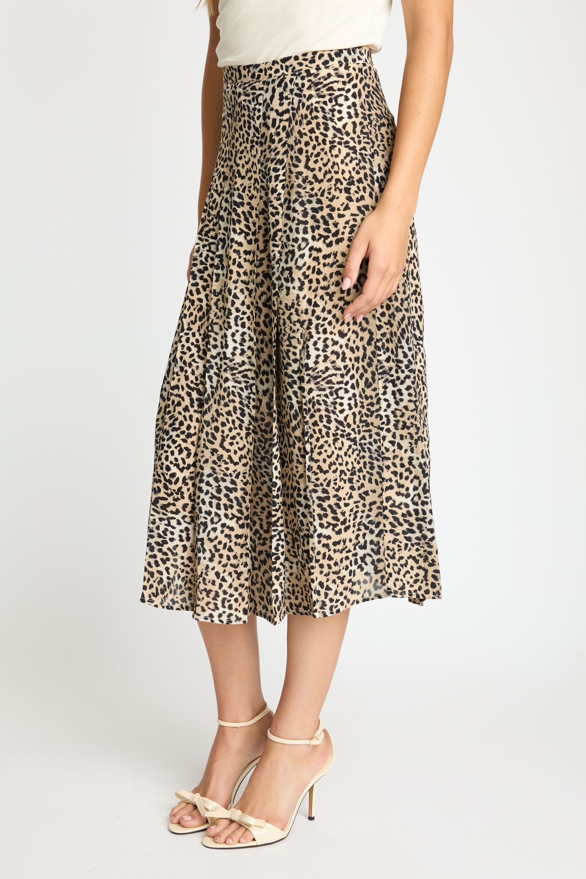 Glenda Skirt in Golden Leopard