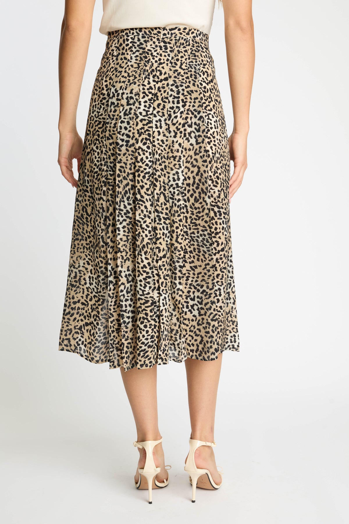 Glenda Skirt in Golden Leopard