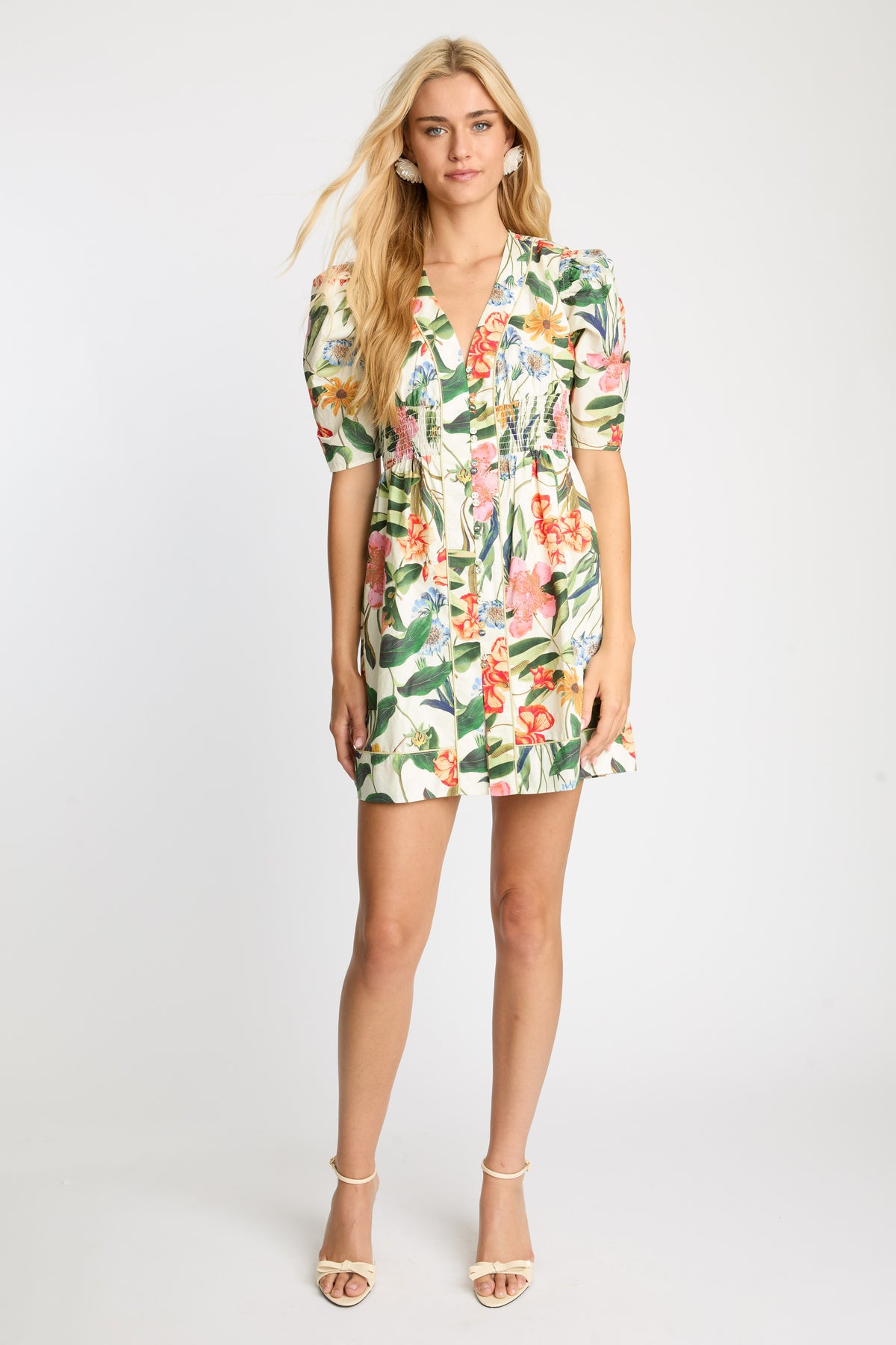 Lucinda Dress in Buttercream Floral