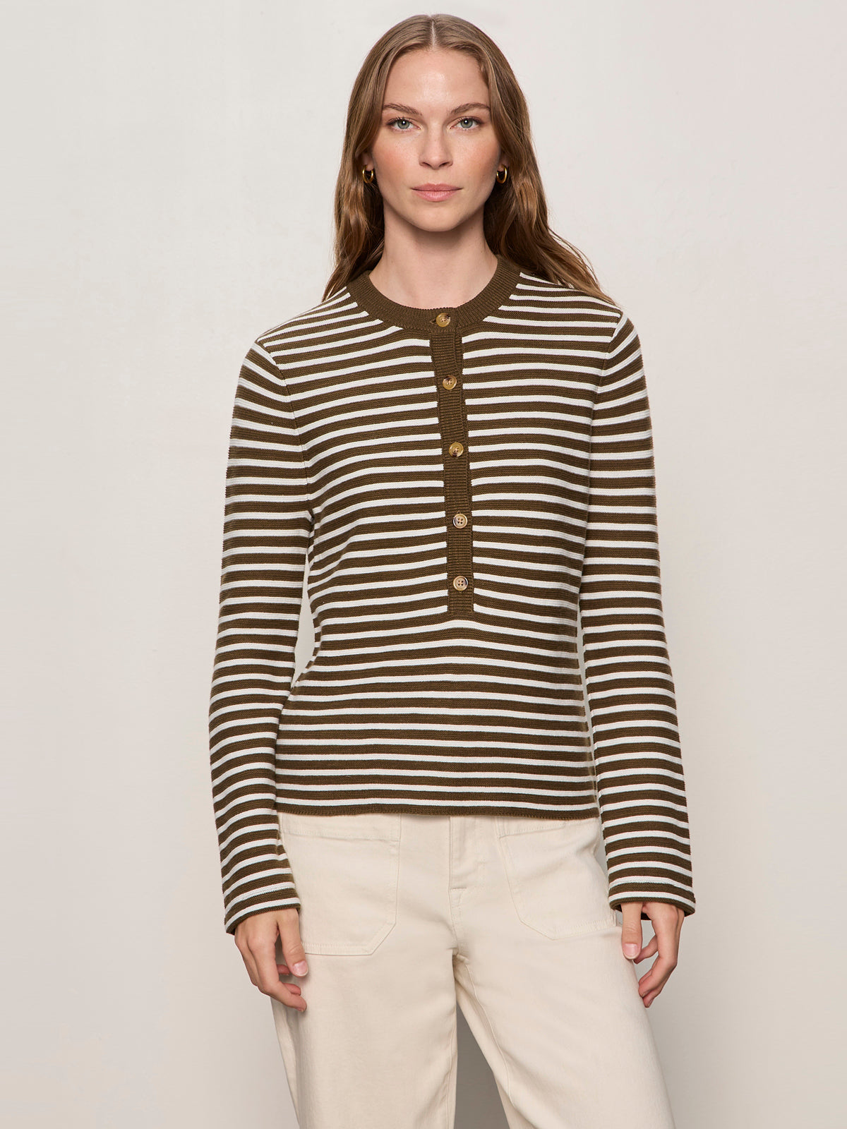 EVERYDAY HENLEY SWEATER