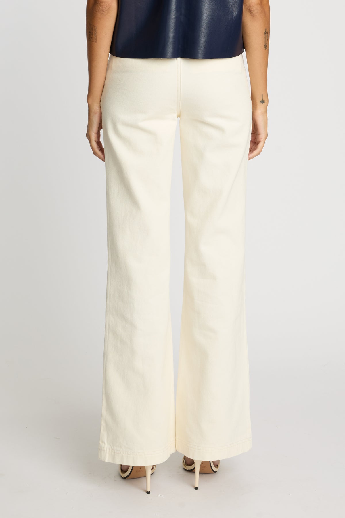 Sienna Denim Pant in Cream