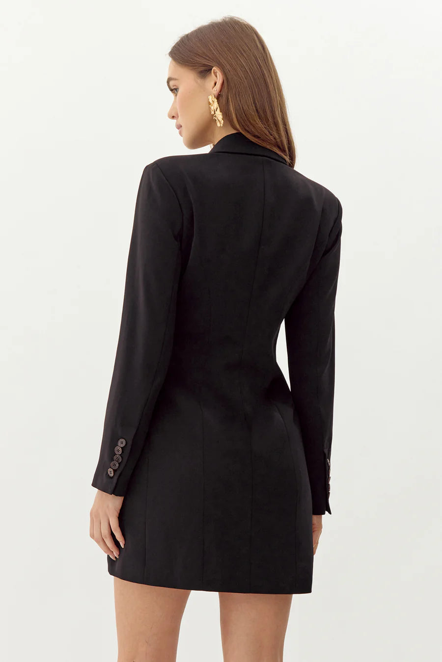 Felicia Pleated Blazer Dress