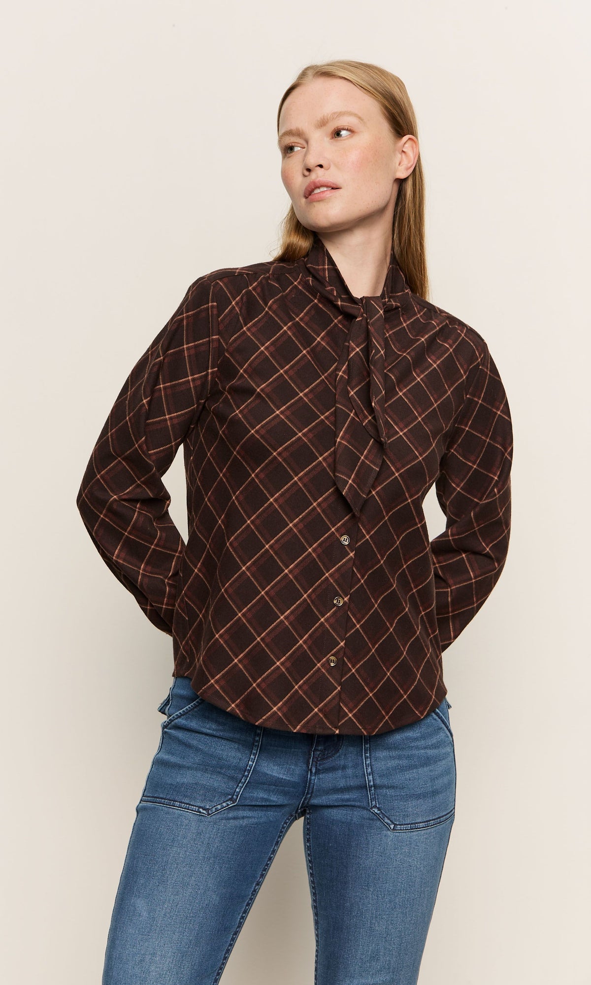 Autumn Plaid Blouse