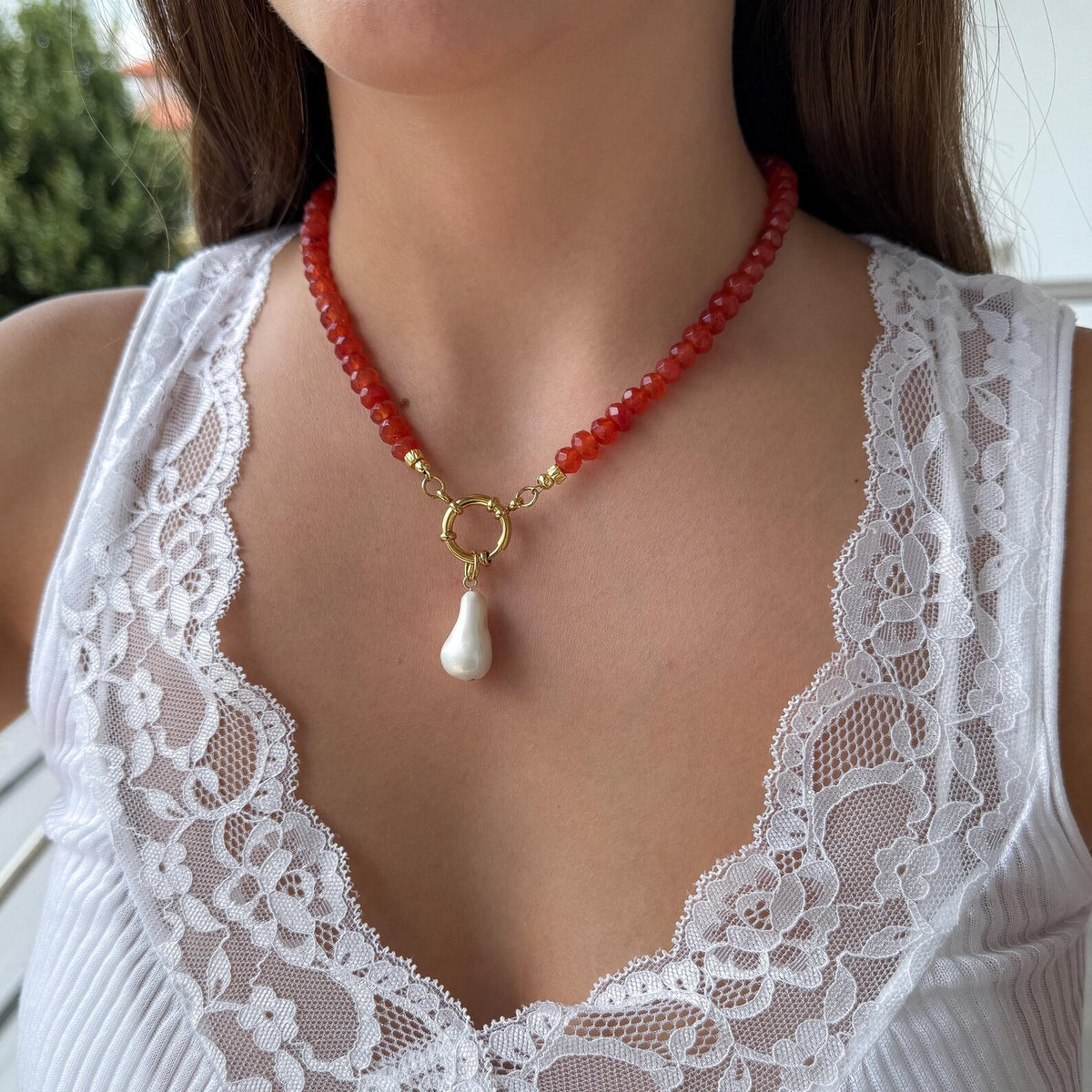 Gemstone necklace