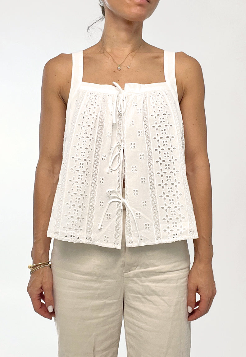 Vivi Cotton Eyelet Top