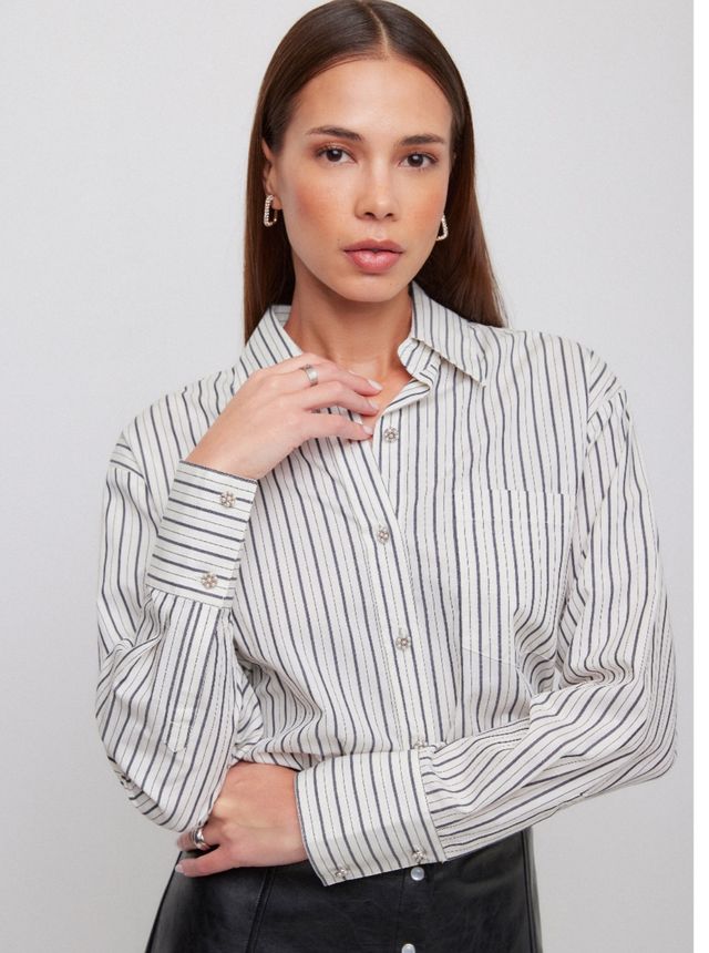 Dianne Stripe Button Up Shirt