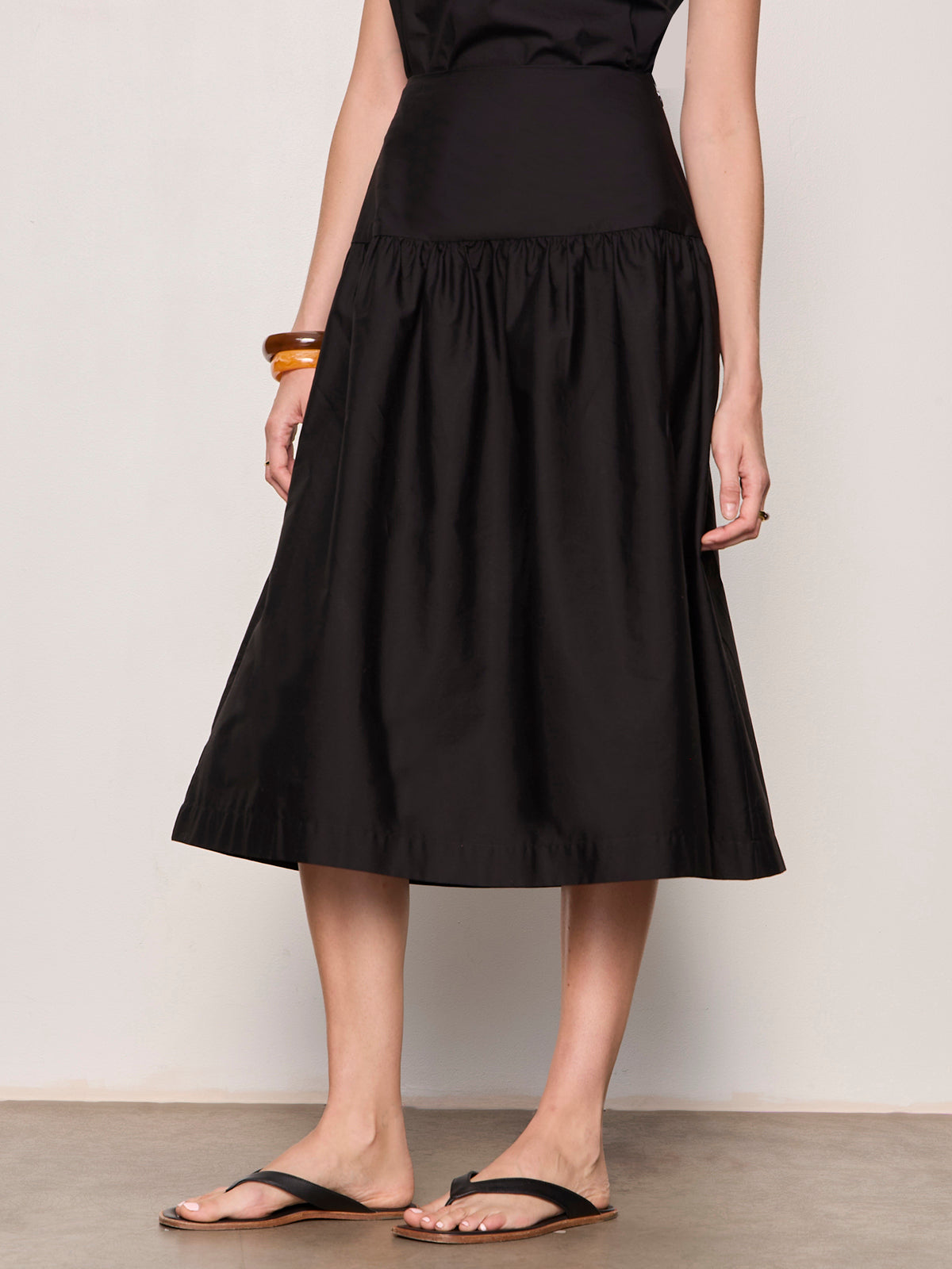 MATTER OF TIME POPLIN SKIRT