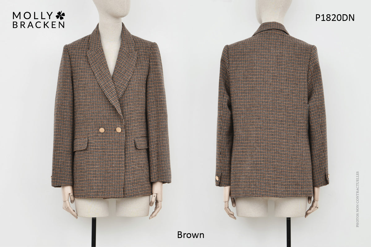 Ladies woven blazer