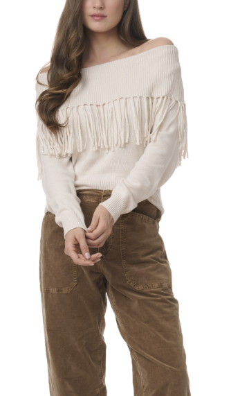 Simone Fringe Sweater