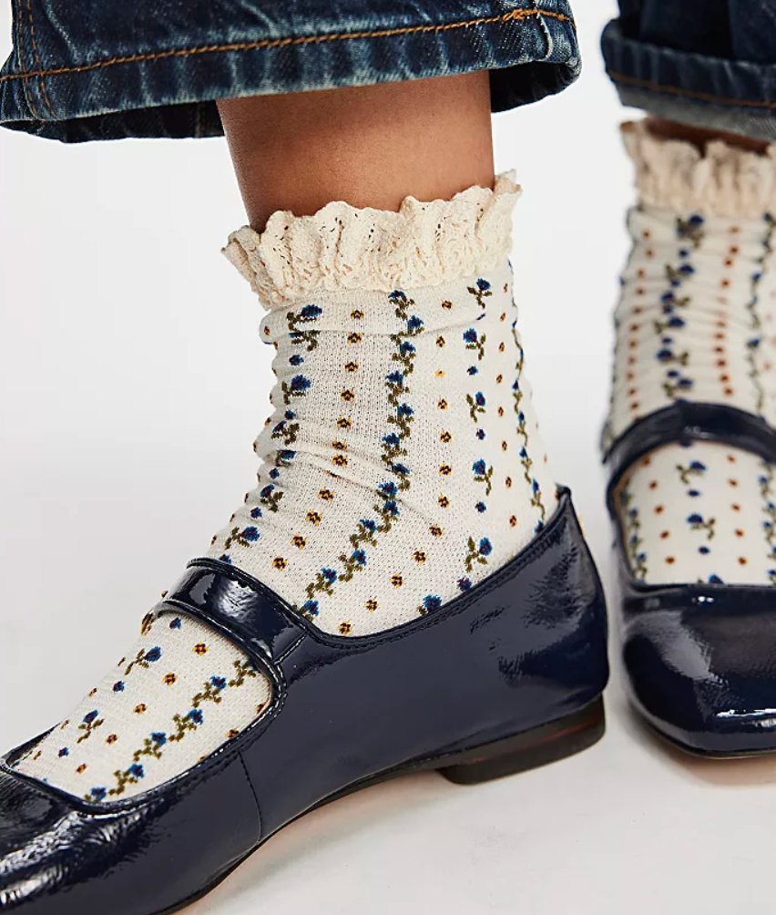 Waffle Knit Ankle Sock