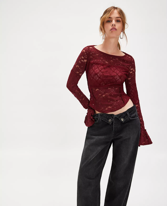 Lace Layering Long Sleeve