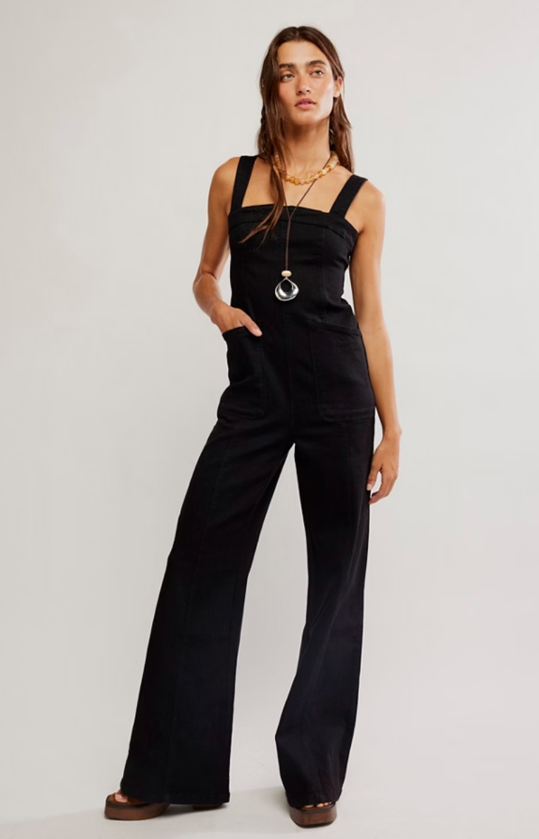 SUNS OUT BOOTCUT JUMPSUIT / BLACK KNIGHT